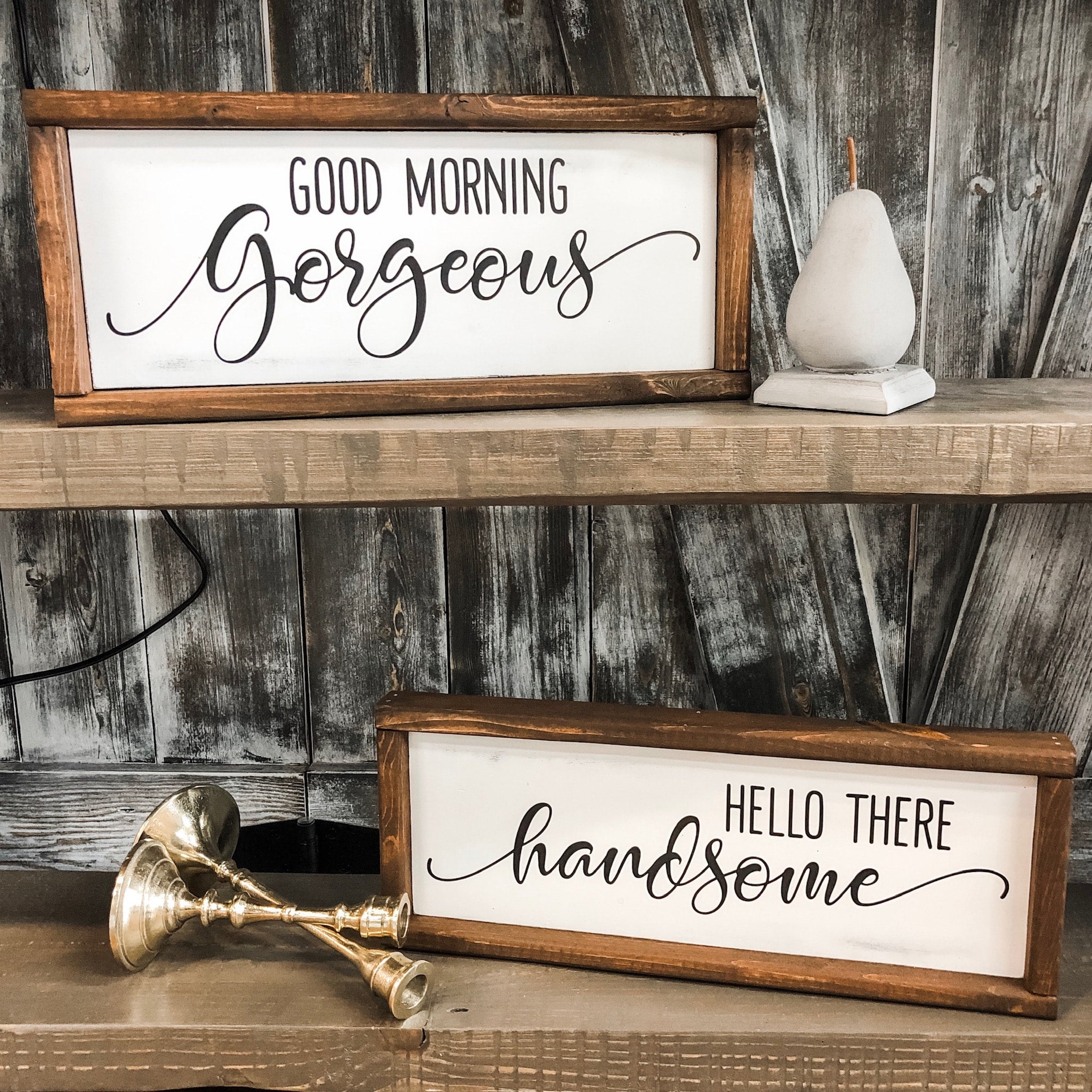 Good morning / Hello There | 2 Piece Sign Set | W | R Home Company & WR ...