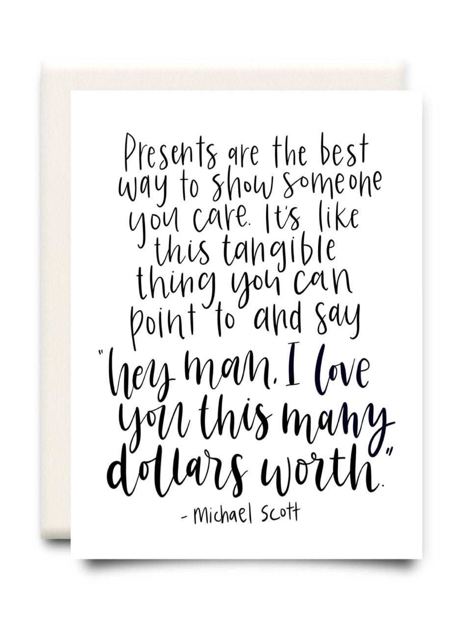 Michael Scott Quote | Birthday Greeting Card | W | R Home Company