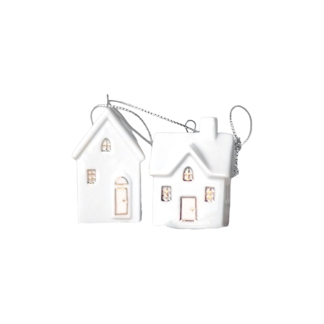 Mini House Ornaments 2 Styles W R Home Company